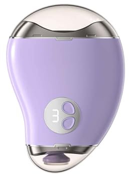 Nail Clippers Nail Clippers Set for Men Toenail Toe for Women Fingernail Clippers Portable for Elderly Electric Nail Polisher 2-in-1 Rechargeable Three-speed Speed Adjustment (105x75x32mm,Purple)