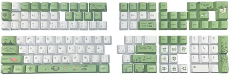 Arabische Tastenkappen, Frosch-Design, OEM-Farbstoff-Sublimationen für 61/64/68/75/87/98/104 mechanische Tastatur