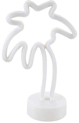 HOMSFOU Neon Lampe Form Einer Kokosnuss- Dekorative Tischleuchte Für Partys Und Sommer Nordic Style Nachtlicht Für Stimmungsvolle Akzente Wohnräumen Und Büros Ohne Batterie