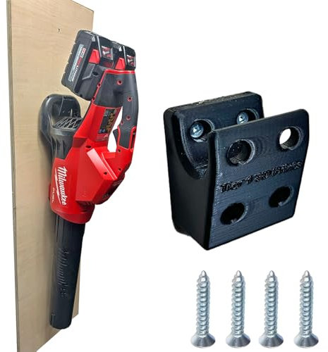 Wall Mount/Bracket Compatible with Milwaukee (2824-20) Dual Battery Leaf Blower