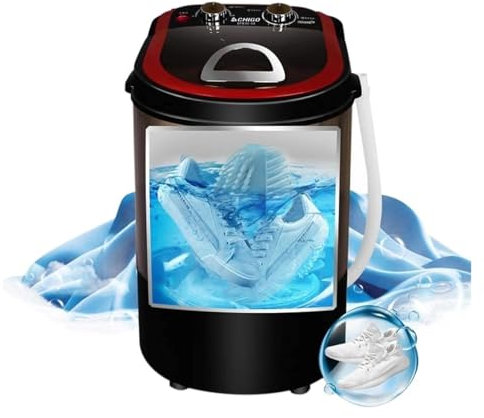 Mini lavadora automática de zapatos, lavadora de zapatos de 3kg, lavadora de 360°, máquina giradora, lavautomática de zapatos inteligente y perezosa, 240W