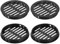 sourcing map Rejilla de ventilación redonda de 7,6 cm, 8 piezas de plástico negro de 80 mm, rejilla de ventilación circular, el aire fluye fácilmente para baño, hogar, oficina, cocina, armario,