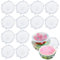 ZDNT 12 Stück Silikondeckel Dehnbare Silikondeckel Silikon Stretch Deckel BPA Free Wiederverwendbar Silikon Abdeckung Rund Silicone Stretch Lids Universal-Deckel für Schüsseln,Becher,Dosen,Obst