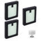 3pcs HEPA Filter for Baby Brezza Bottle, Bottle Washer Filter Bottle Dryer Filter Replacement Compatible with Baby Brezza