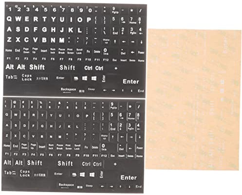 QUMIIRITY 3sheets Keyboard Stickers English Keyboard Sticker Layout Gaming for Desktop