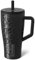 BrüMate Era Trinkbecher mit Griff und Strohhalm, 100 % auslaufsicherer, isolierter Becher mit Deckel und Strohhalm, aus Edelstahl, Becherhalter-freundlicher Boden, 850 ml, Onyx-Leopardenmuster