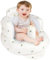 Alaoo Asiento Inflable para Bebés, Soporte de Espalda Infantil Asiento Inflable, Silla Hinchable con Bomba de Aire Incorporada, Asiento de Baño para Bebé, Asiento de Suelo para Bebé, Flor de Olivo