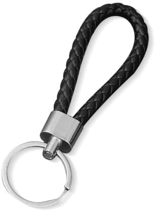HABNI 2 Stück Geflochtenes Leder Schlüsselanhänger Hochwertige Geflochtene Leder Schlüsselanhänger Unisex Für Auto Motorrad Und Haus Schlüssel