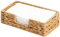 Panier de serviette, support de serviette à rotin tissé à l'eau, 9.5x5.1x2.8 Porte-papier en osier rectangulaire pour table, salle bain, invitée jetable