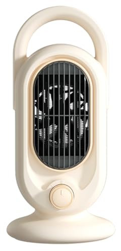 Rtauhife 1200 W Radiateur Portable avec Deux Thermostats Réglables PTC Chauffage en Céramique Chauffage Ventilateur Pièce Chauffage Électrique Prise UE Facile à Installer