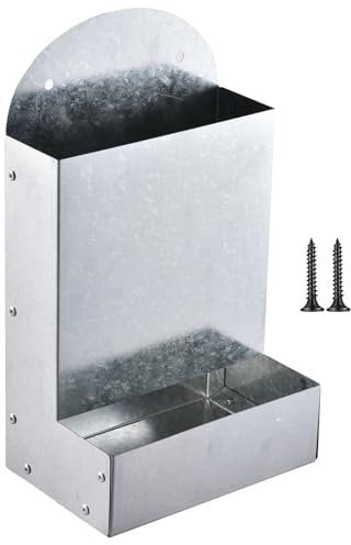 WJnflQN Chicken Grit and Oyster Shell Feeder - Coop Grit Dispenser | Portable Metal Large Automatic Coop Accessories For Feeding Duck Farm Outdoor Chick
