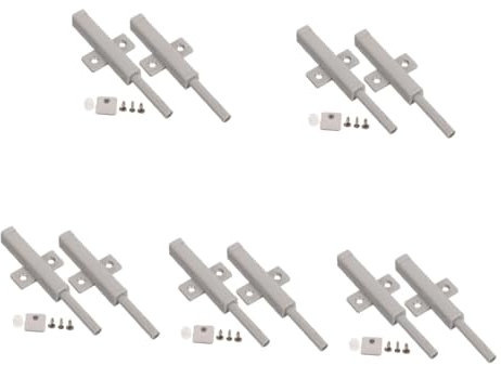 HOMSFOU 10 Sets robuste Türriegel zum Öffnen, magnetische Verriegelungen zum Schließen für Kleiderschränke, Schränke und gewerbliche Räume, vielseitiges, selbstspringendes Design