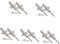 HOMSFOU 10 Sets robuste Türriegel zum Öffnen, magnetische Verriegelungen zum Schließen für Kleiderschränke, Schränke und gewerbliche Räume, vielseitiges, selbstspringendes Design