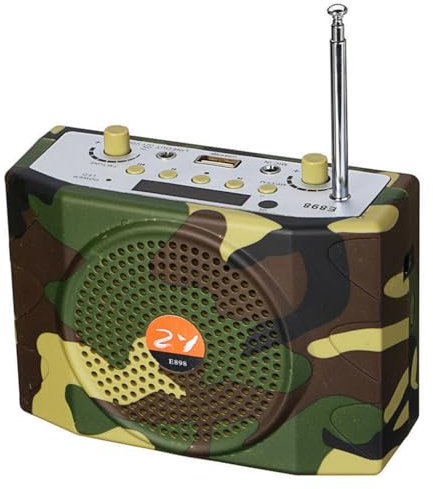 mophrati Altavoces de para Caza de 38W, Reproductor señuelo de Sonido, llamador de pájaro electrónico resonante, Kit de Control Remoto Amplificador MP3 Multiusos