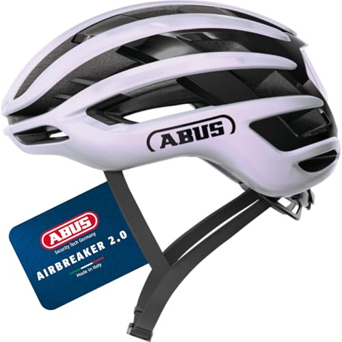 ABUS AirBreaker 2.0 Leichter Rennradhelm, Pure Purple, Größe M | Leichter Fahrradhelm für den Radsport, Fokus auf Belüftung, Aerodynamik und Komfort, für Frauen und Männer