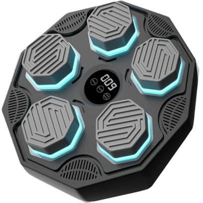 Interaktives Box-Equipment, Musiktraining, Wandtraining, LED-Soundsensoren, Timer, Cardio-Leistung, Verstärkung, Koordination, Reaktionsfähigkeit, faltbar, robustes Design, Sicherheit, praktische