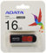 ADATA 16GB USB-Stick C008 Slider USB 2.0 schwarz rot