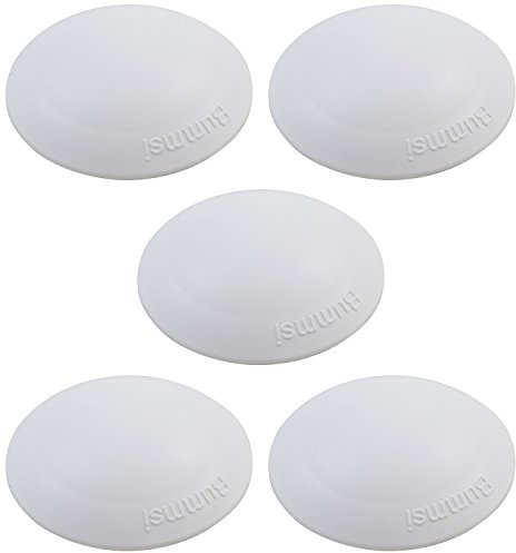 5er Danto® Spar Pack Türpuffer BUMMSI weiß, Ø 50 mm Höhe: 14 mm, aus Kunststoff