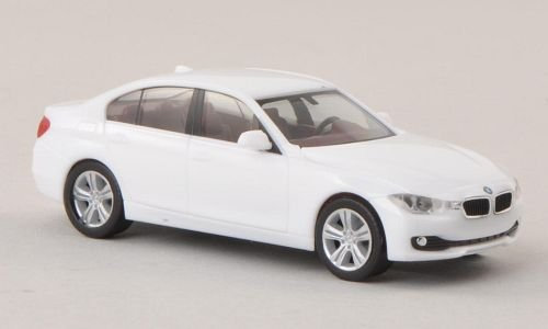 BMW 3er Limousine (F30), Weiss, Modellauto, Fertigmodell, Herpa 1:87