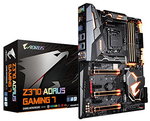 GIGABYTE Intel 1151 Socket Z370 Chipset Aorus Gaming 7 D4 ATX Motherboard - Black