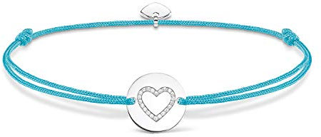 Thomas Sabo Damen Armband Little Secret Herz Türkis 925 Sterling Silber LS069-401-31-L20v