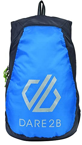 Dare2b Silicone III Rucksack, leicht, stark, langlebig, wasserabweisend, reflektierende Details, Ebenholz/Atlantic, SGL