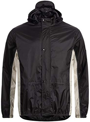 HOCK Regenjacke Unisex - Jacke Windbreaker 100,0% Wasserdicht & Atmungsaktiv - Damen Herren Fahrradjacke mit Reflektoren