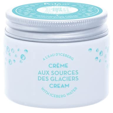 Polåar - Crema Idratante Viso Aux Sources des Glaciers con Acqua di Iceberg - Trattamento idratante 24 ore con Acido ialuronico - 95% naturale, vegana, Made in France - 50 ml