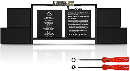 A1707 A1820 Reemplazo de la batería del portátil para MacBook Pro 15 Inch A1707 Late 2016 Mid 2017 Touch Bar EMC 3162 3072 Series MLH32LL/A MLH42LL/A MLW72LL/A MLW72HN/A MLW82LL/A (11.4 V 76Wh)