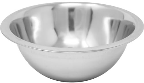 Set Of 6 16CM Stainless Steel Deep Mixing Bowl - Great for Baking, Cooking, Food Preparation & Serving | Lightweight Chef Tool, Salad & Food Prep | Ideal For Kitchens, Restaurants & Takeaways
