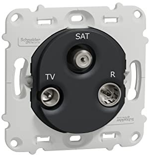 Schneider Electric - Ovalis - prise TV/R/SAT - sans plaque de finition -Anthracite - S461461