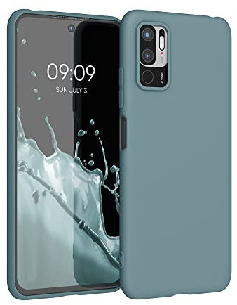 kwmobile Housse Compatible avec Xiaomi Redmi Note 10 5G Coque - Housse de téléphone Protection Souple en Silicone - Arctic Night