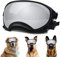 Große Hunde-Sonnenbrille, Hundebrille mit verstellbarem Riemen, UV-Schutz, Winddicht, für mittelgroße und große Hunde, Haustierbrille, Augenschutz