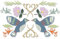 Sizzix Thinlits Stanzwerkzeug 16 Stück Vögel & Blüten von Lisa Jones | 666015 | Kapitel 4 2022 Wafer, Kunststoff, Grey, One Size