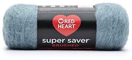 Red Heart Super Saver Brushed Yarn-Misty Blue