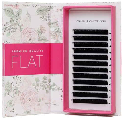 LLBA Ellipse Flat Lash Extensions 0.15 D Curl 8-15mm | Flat Ellipse Base, Enhanced Retention, Lightweight Comfort, Rich Black Finish