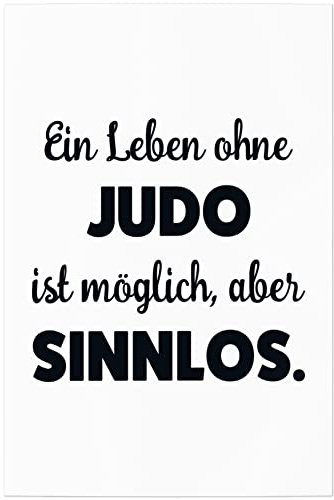 JUNIWORDS Poster, Ein Leben ohne Judo ist möglich, aber sinnlos, 60 x 90 cm (1009664)