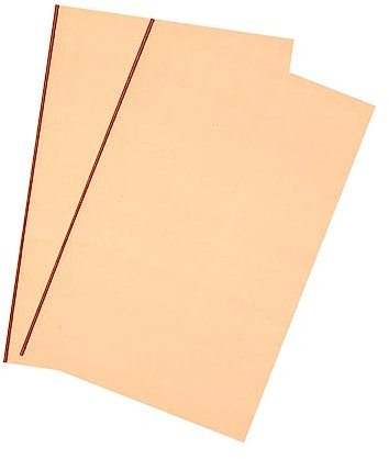 PATIKIL Rame PCB Scheda, 2pz Doppia Facciata Rame Rivestito Circuito Scheda Laminato Vuoto PCB Rame Pads Prototipo Scheda 20x30cm 1MM Spessore Fibra Vetro