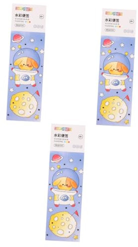 MAGICLULU Bürobedarf 3 Sets Kleine Tasche Diy-Wasserbedarf Lehrer Für Pinsel Büro Malerei Konzentrationsblöcke Tragbare Zeichnung Lesezeichen Papier Aquarell Für Künstler Reisebuch