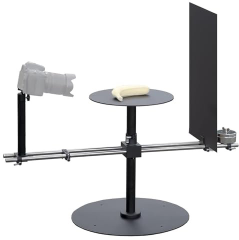 GERAZAHO 360° Rotation Video Shooting Platform, Professional Photography Table Photo, Panoramic Head Turntable Studio Photo Booth, For Shooting a Variety of Products