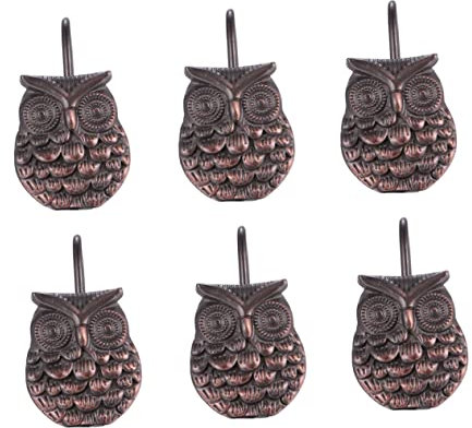 IMIKEYA 12stücke Zinklegierung Vorhanghaken Kreative Vorhanghalter Dusche Vorhanghaken Haken Für Wanddekoration