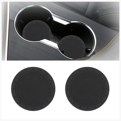 WACDXST 2Pcs Car Cup Holder Coasters Replacement, for Opel Grandland x 2014-2023 Waterproof Scratch Insulated Car Drink Holder Insert Cup Coaster