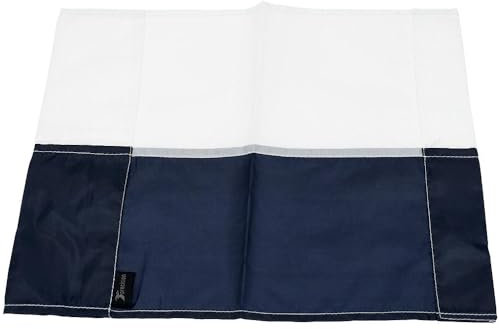 Single All Weather Football Corner Flag - NAVY & WHITE - Outdoor Polyester