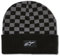 Alpinestars Herren Checkered Cuff Beanie-Mütze, Schwarz/Anthrazit, One Size