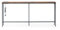 GOKHOMX Table Console étroite avec Station de Charge, Table Console Fine Meuble de d'entrée étroite pour Salon Entrée Couloir (Marron Vintage, 180 X 20 X 80,5 cm)