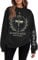 HGWOPGASD Iron Flame Moon Sweater Fourth Wing Shirt Women's Adult Polyester Long Sleeve Black L Oversized Moon Celestial Printed Sweatshirt