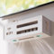 MTSYXYM Scatola di immagazzinaggio del router WiFi Scaffale,Multimedia TV Rack di Immagazzinaggio,Scatola di immagazzinaggio del Router,per Cavo E Router E Decoder.(White)