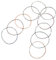 CAXUSD 10pcs Notebook Accessories Notebooks Planner Bands Elastic Planner Elastic Bands Elastic Bands for Travel Pen Loop for Notebook Stretchy Closure Bands Elastic Spring Bands Nylon