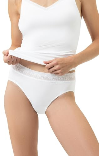 Mey Damen Taillenslip mit Spitze Serie Modal Lace | Taillensitz, Dekorativer Bund, Ohne Seitennähte, Weicher Griff, Baumwolleinsatz, Gr. XS-XXL