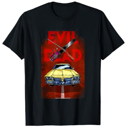 Horror Ash Boomstick Kettensäge The Classic Car Halloween T-Shirt